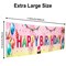 VUDECO Large Happy Birthday Banner Happy Birthday Party Decor Happy Birthday Yard Sign